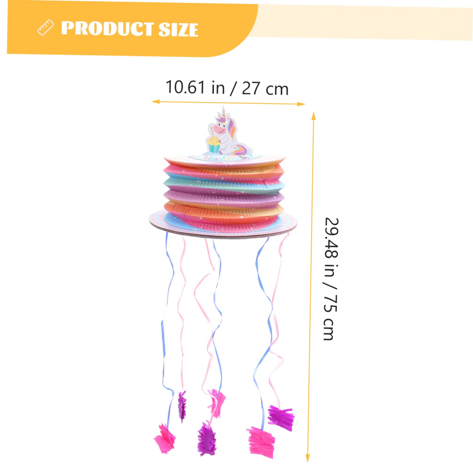 Hohopeti Creative Unicorn Pinata Pull String Party for Festivals Birthdays and Celebrations Handmade Lantern Decoration for Adults Fun Activities