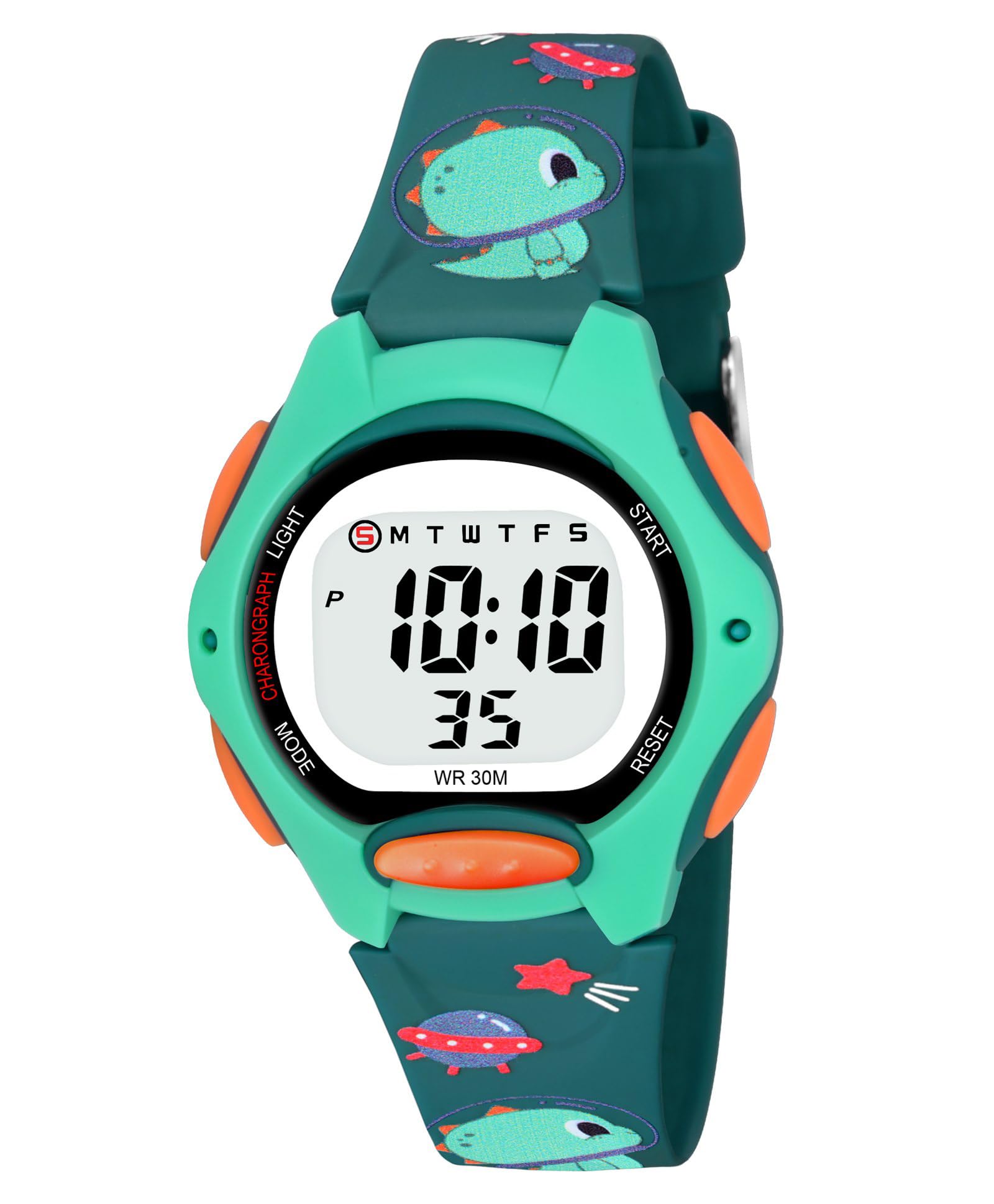 Uncle Owl Cute Dinosure Digital Kids Watch for 3-14 Year Old Boys and Girls, Sport Watch Multifunctional LED 30 M Waterproof Alarm Calendar Student Watch with Dark Green Printed Band Birthday Gifts (B0D9JTX66Z) Amazon Price History, Amazon Price Tracker