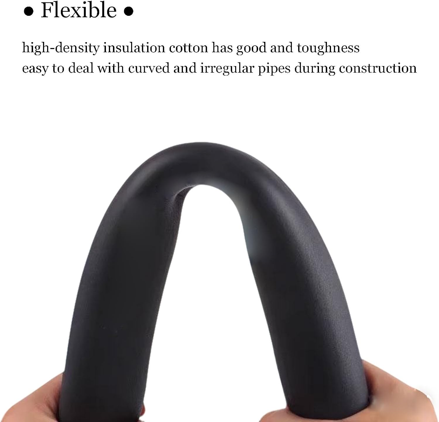 Foam Insulation Lagging Antifreeze Round Tube Lagging Thermal Acoustic Foam Tubing for Copper Pipes Waterproof and Moistureproof Pipe Cover Wrap Roll(ID110mmxT20mmx2m)