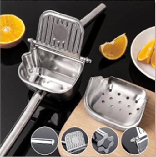 Miniatura 4 de Exprimidor grande del limón, 304 exprimidor de cítricos del acero inoxidable, Juicer manual resistente para los cítricos, naranja, limón y otras