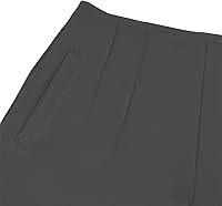 Kubsid Women's High Waisted Straight Leg Pants - Stretchy Business Casual Work Trousers with Pockets, S-2XL