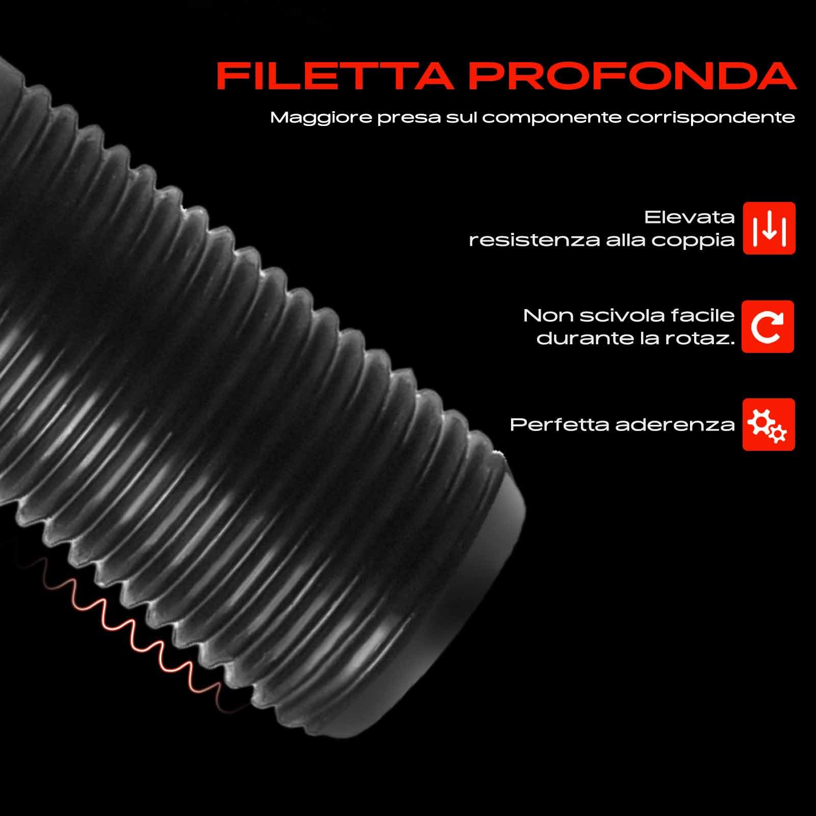 Frankberg 5x Bulloni ruota M14 x 1,25 mm Compatibile con Serie 1 2 3 4 5 6 7 8 X2 X3 X4 X5 X6 I3 I8 M.I.N.I B7
