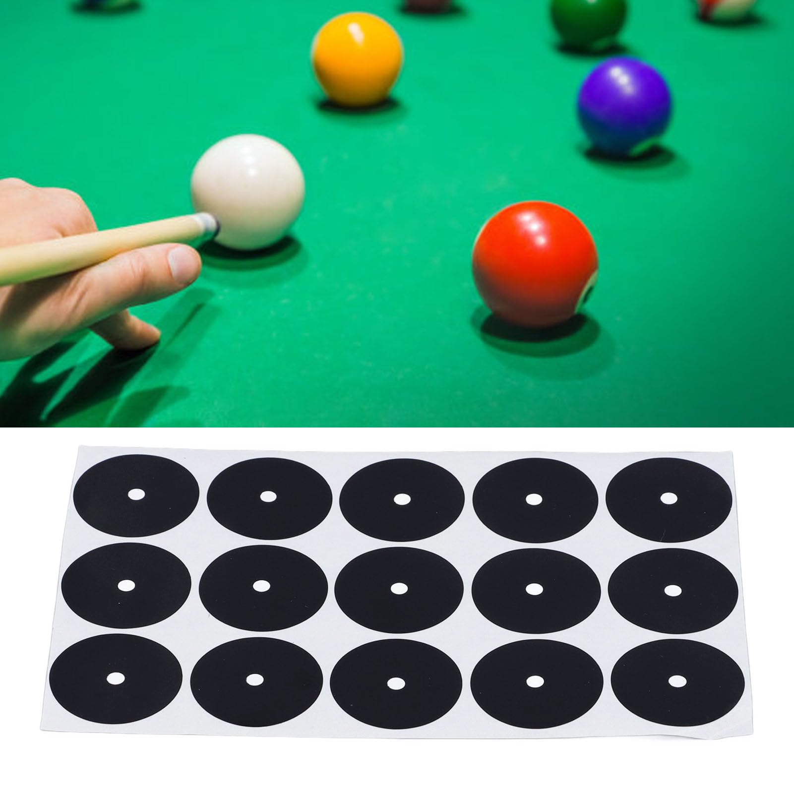 AMOYER 35 Points Marqueurs Table De Billard – Autocollants Position Repère Noir – Protection Tapis Durable
