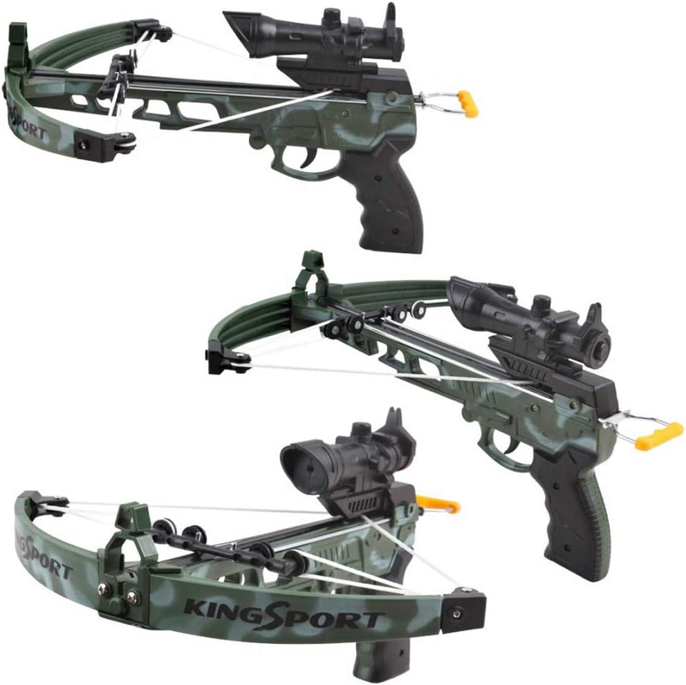 Liberty Imports Military Action Camouflage Kids Toy Crossbow Set - Includes Suction Cup Arrows and Target