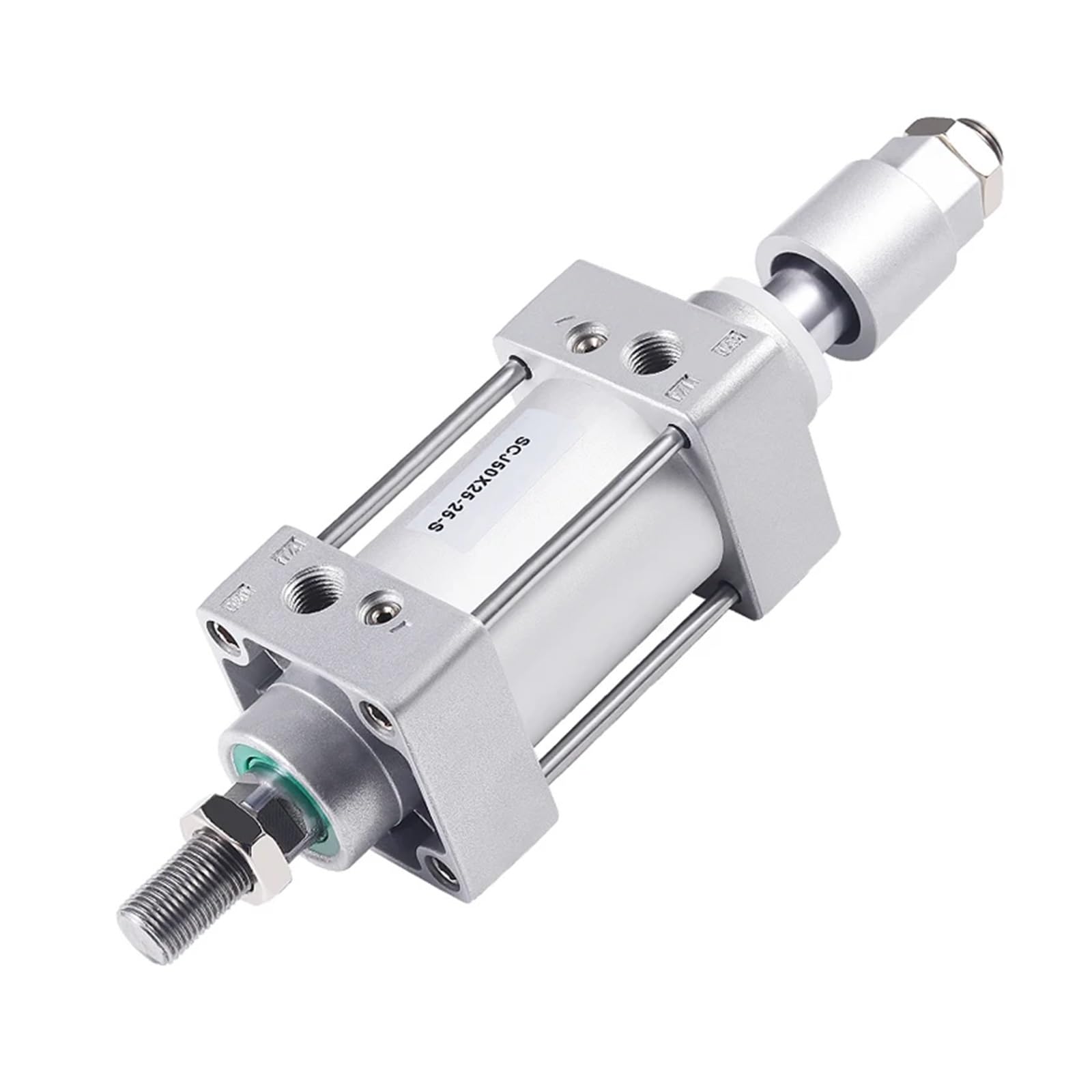 Cylindre pneumatique SCJ40 double tige avec piston réglable