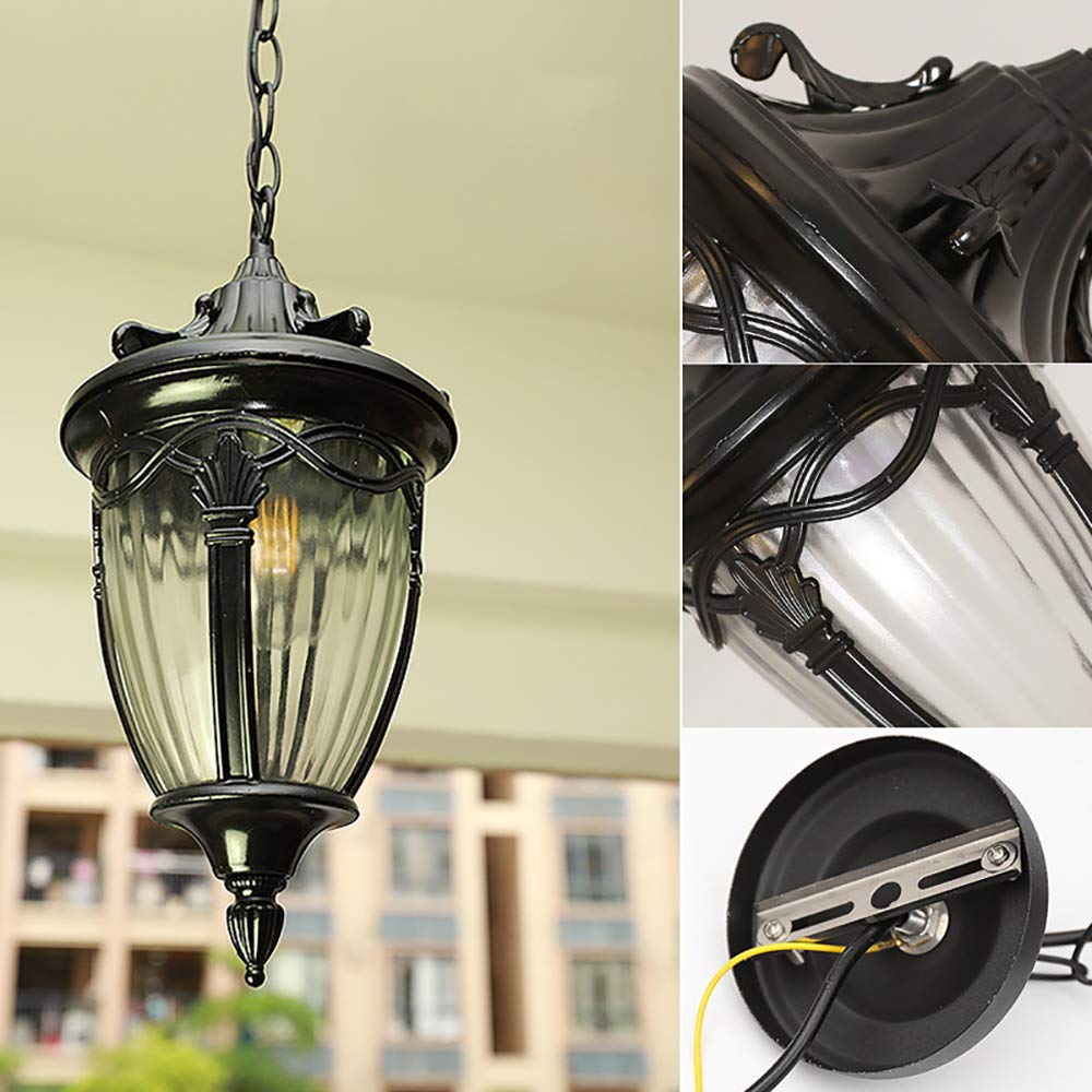 lampy wiszące do użytku na zewnątrz, Oświetlenie zewnętrzne Continental Vintage IP65 Wodoodporne Chaner