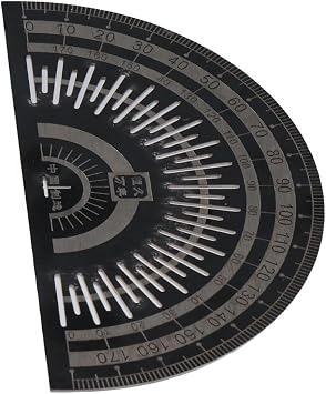 Black Stainless Steel Angle Protractor Precision Marking Protractor Angle Measure Tool Electroplated Woodworking Ruler Measuring Tool