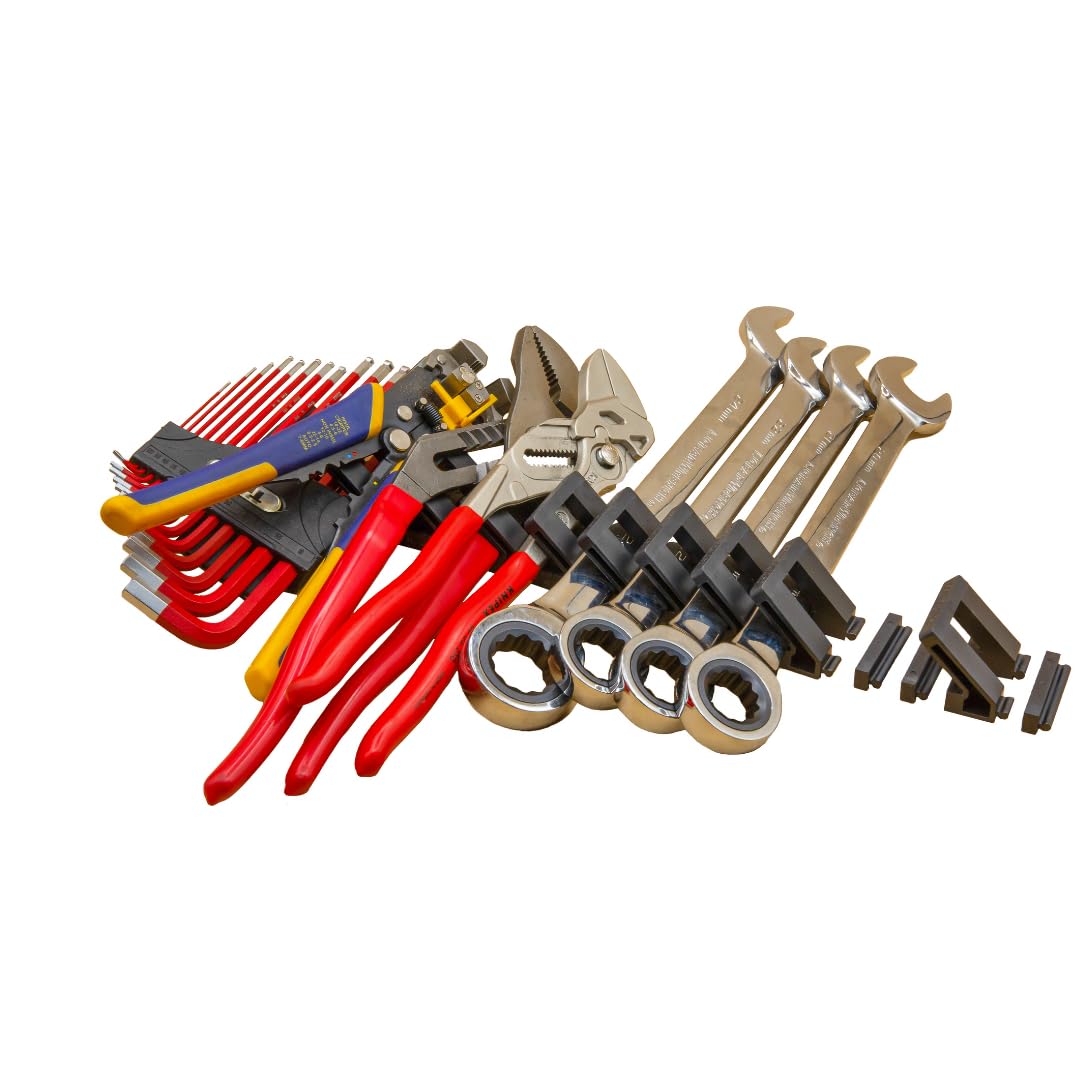 Toolbox Widget DIY Series - Universal Angled Tool Organizer. Capable of being a Screwdriver Organizer, Plier Organizer, Wrench Organizer and More - Modular, Expandable, Space-Saving Tool box Organizer