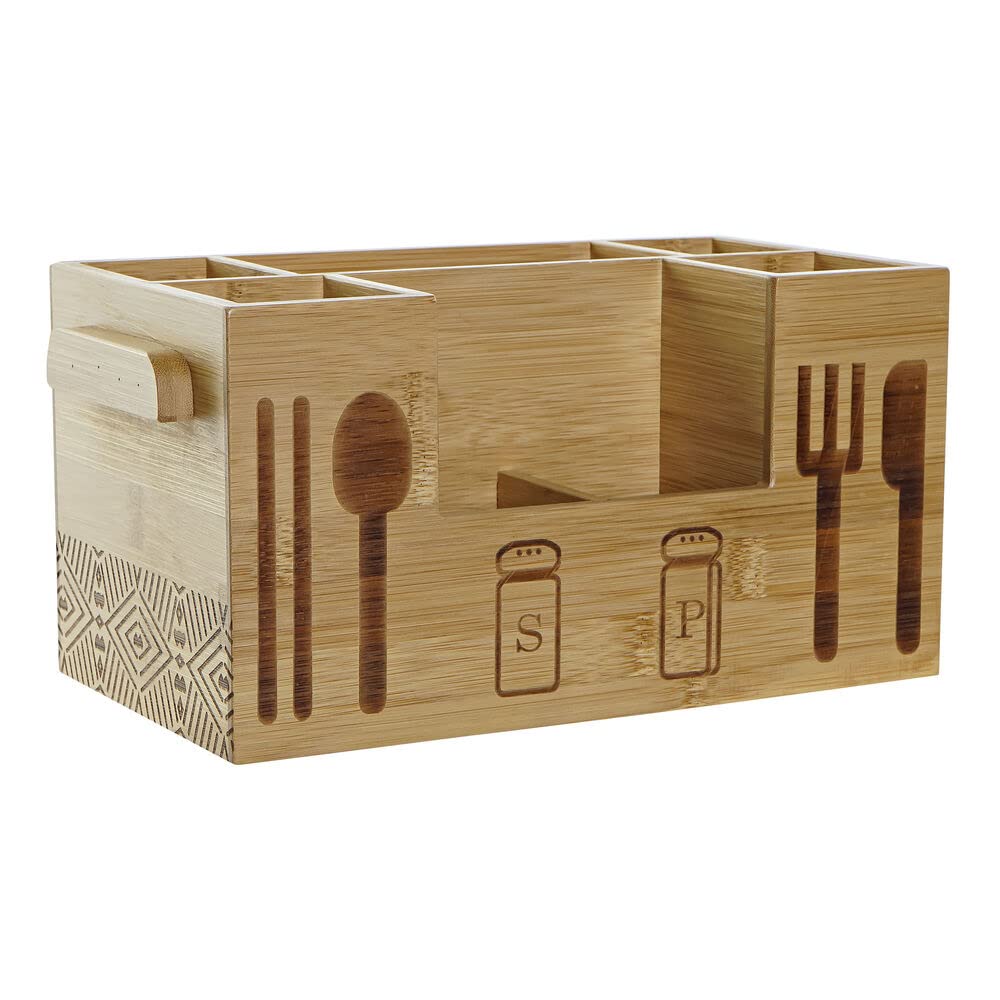 DKD Home Decor Bamboo Multi-Purpose Basket (30.5 x 15.5 x 15 cm) (Reference: S3026094)