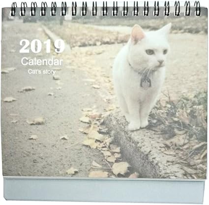 18 19 Mignon Petit Chat Dessin Anime Calendrier Creatif Amazon Fr Fournitures De Bureau