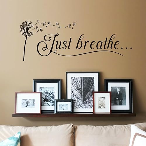 Miniatura 3 de Calcomanías de pared de diente de león, calcomanías gráficas para dormitorio, sala de estar, baño, decoración de 23 x 8 pulgadas