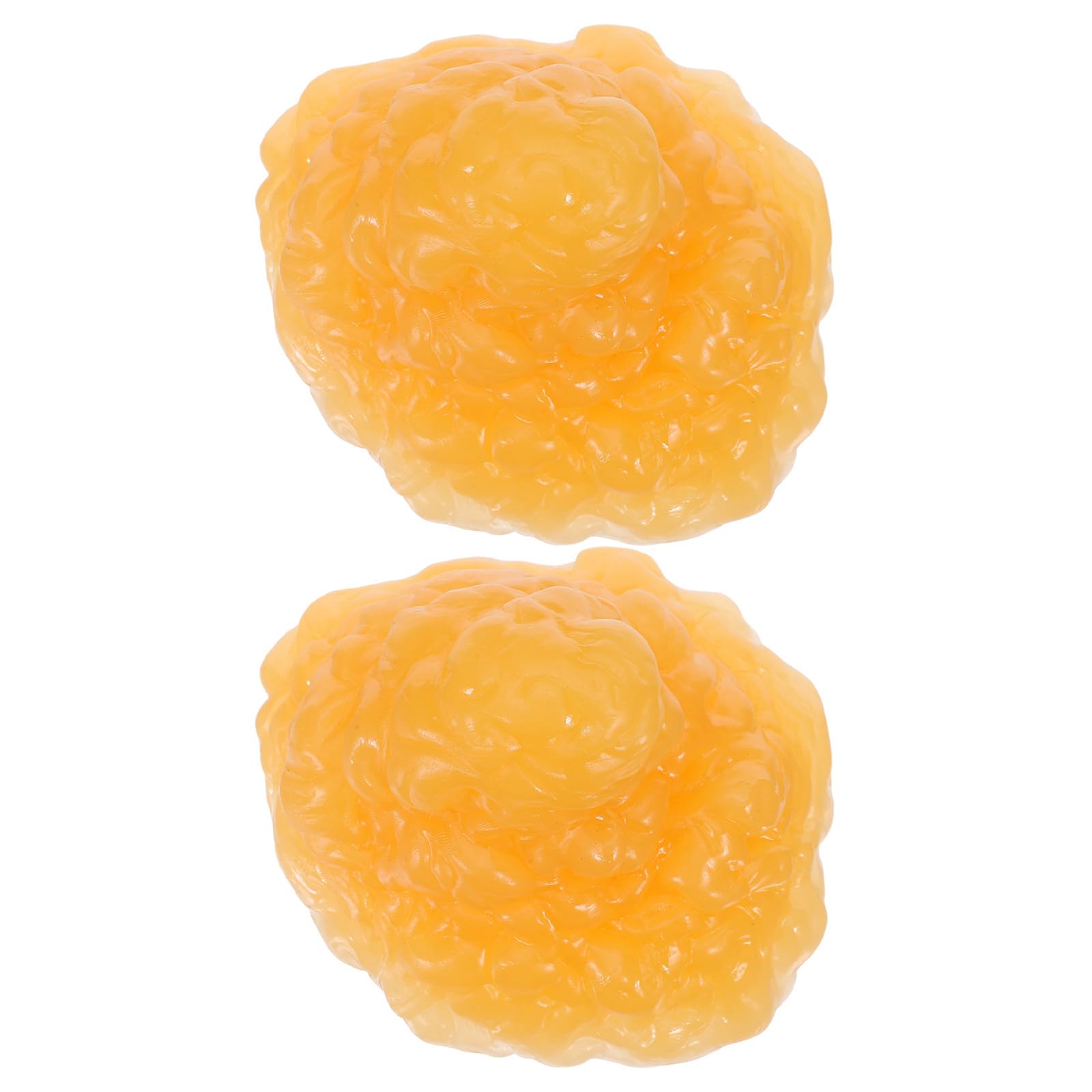 2 Piezas Figura de Grasa Corporal Tpe Amarillo para Enseñanza
