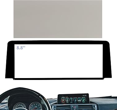 8.8 in Glass Screen Navigation Display Panel Replacement for BMW LK CID F20 F21 F22 F87 F23 Central Information Display Screen with Polarizing Film Sheet, NBT EVO 8.8 LL OEM Radio