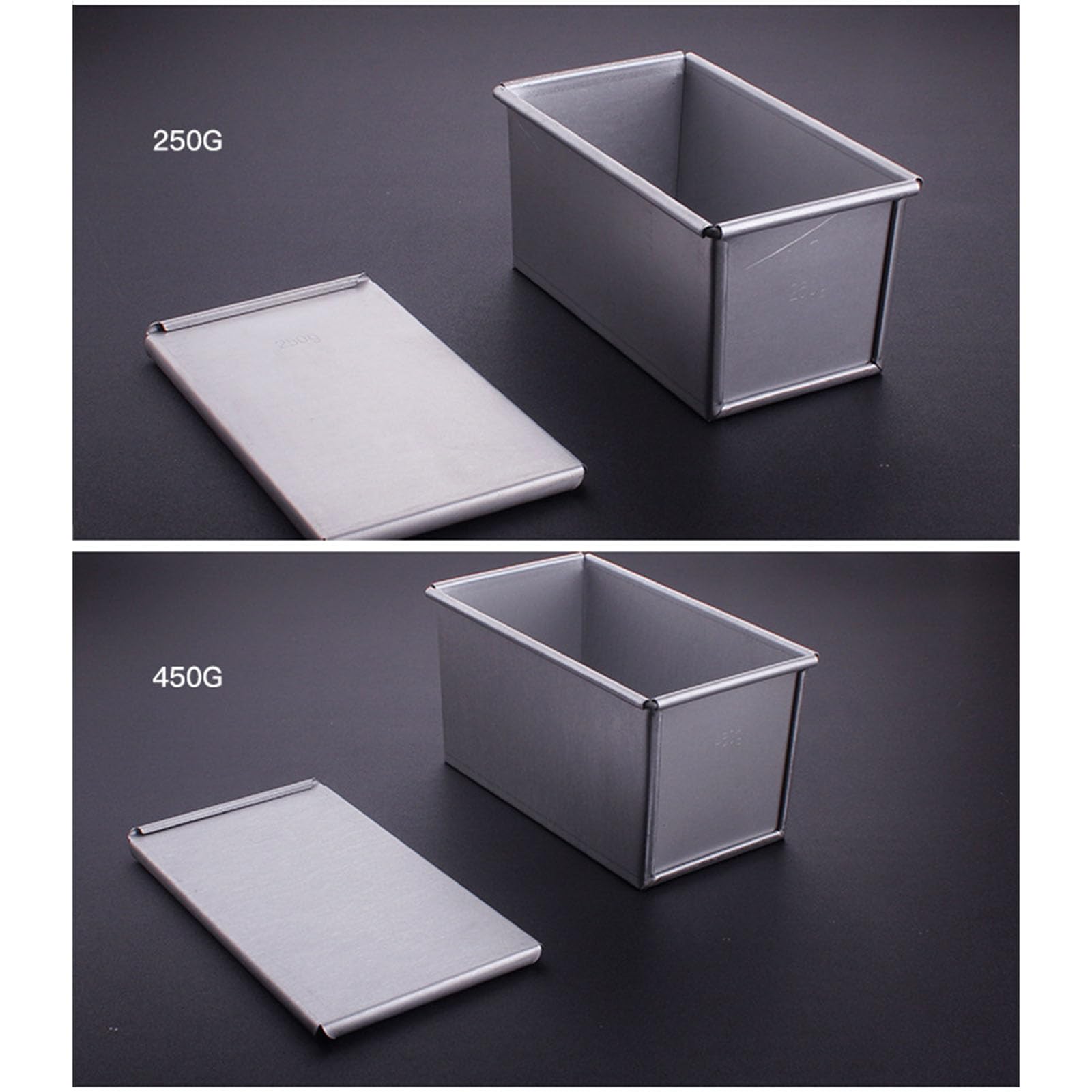 Nieprzywierające formy do chleba z pokrywką metalowe formy kuchenne forma do pieczenia do pieczenia na bochenek foremki do ciasta aluminium