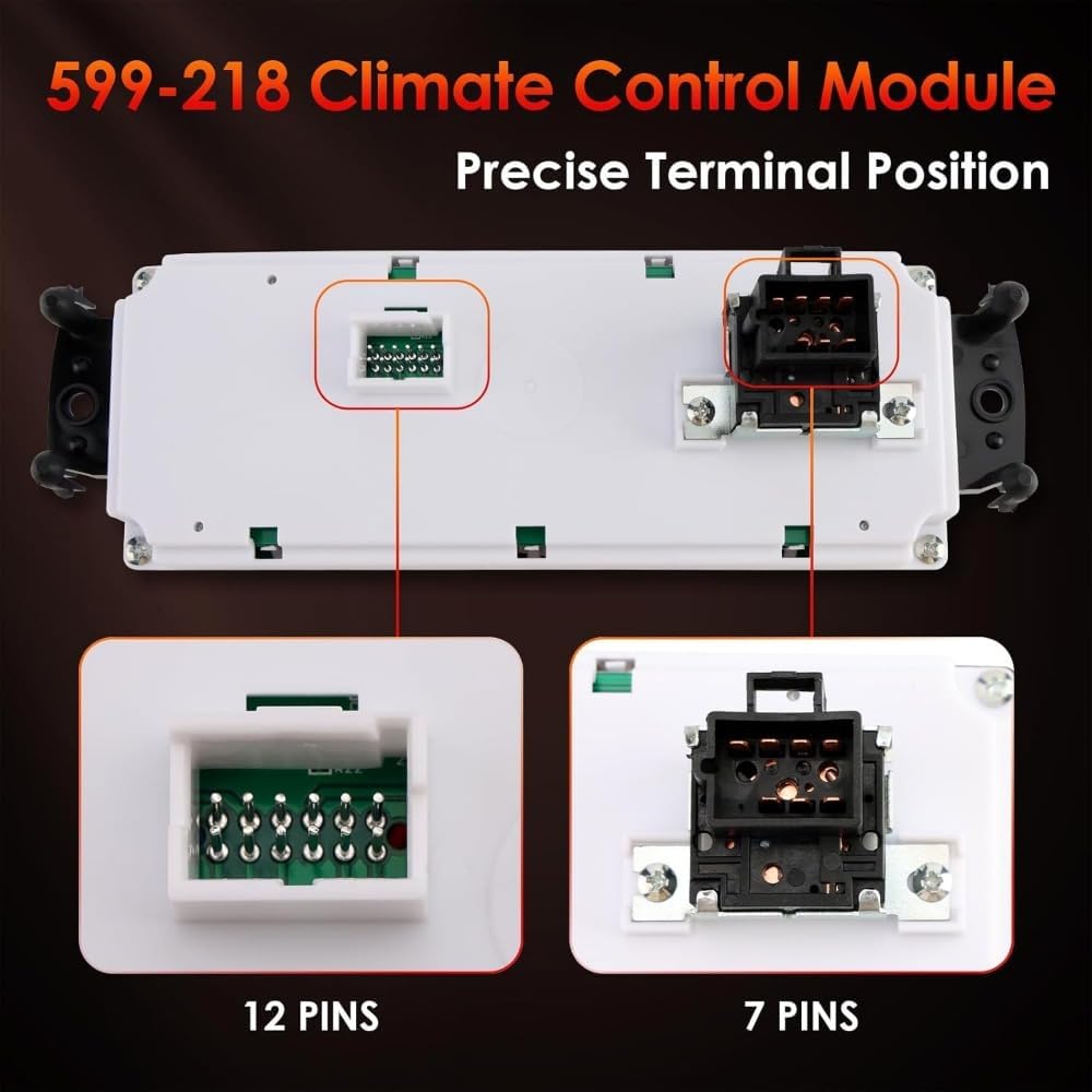Automotive Air Conditioning Panel OE 599-218 A/C Heater Climate Control Panel Compatible with Select Chevro/GMC Models