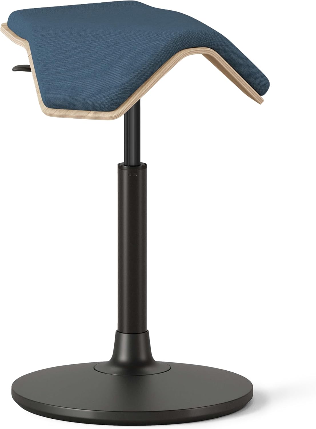 Branch Saddle Stool - Height-Adjustable Active Seat with Ergonomic Design, Recycled Polyester Fabric, Wobble Stool Supports Movement in All Directions, Home & Office Stool - ILOA Plus Pacific