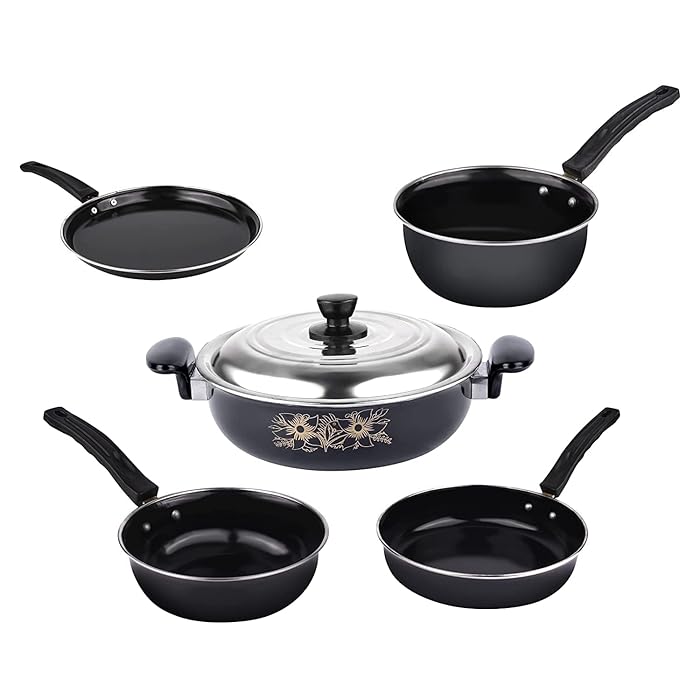 Buy Blue Diamond Induction Bottom nonstick cookware Set of 5 pc, kadhai