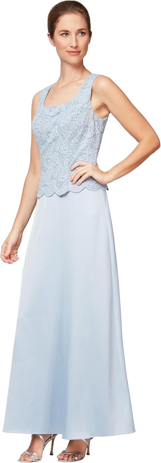 Alex Evenings Womens Two Piece Mother of The Bride Dress with Lace Jacket - Image 2