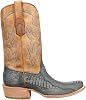 Corral Mens Bluesand Ostrich Leg Embroidery Narrow Sq. Toe, Leather With Rubber Insert Sole, Western A4294