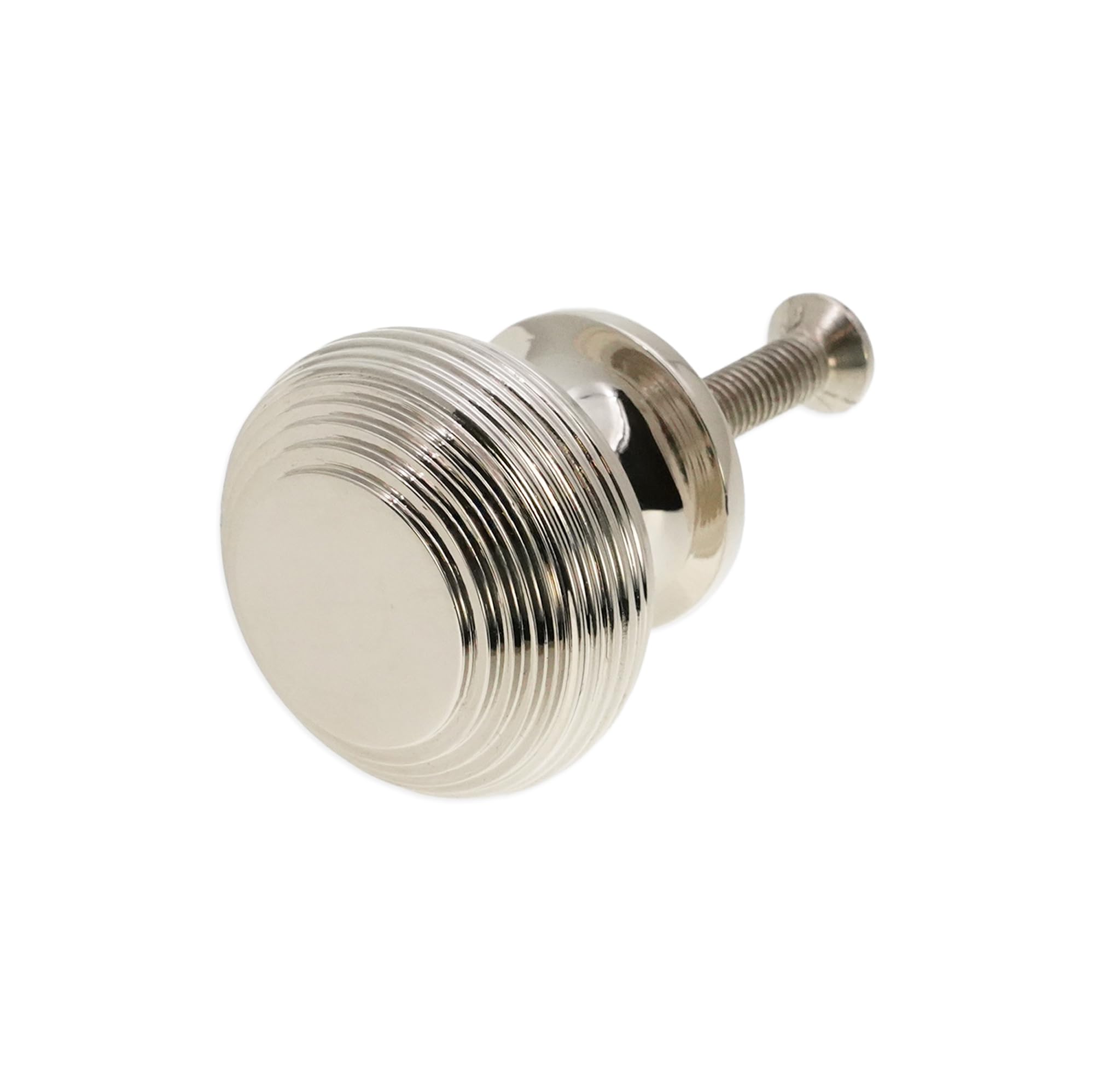 Infinity Decor Antique Beehive Bloxwich Old Style Cabinet Knobs Solid Brass/Nickel 30mm/ 40mm (40mm, Beehive, Polished Nickel)