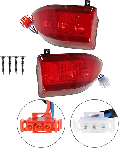 Miniatura 3 de labwork Reemplazo de la luz trasera del carrito de golf de 12 V y 3 cables para Club Car Precedent 2004 en adelante y Tempo 2018 en adelante