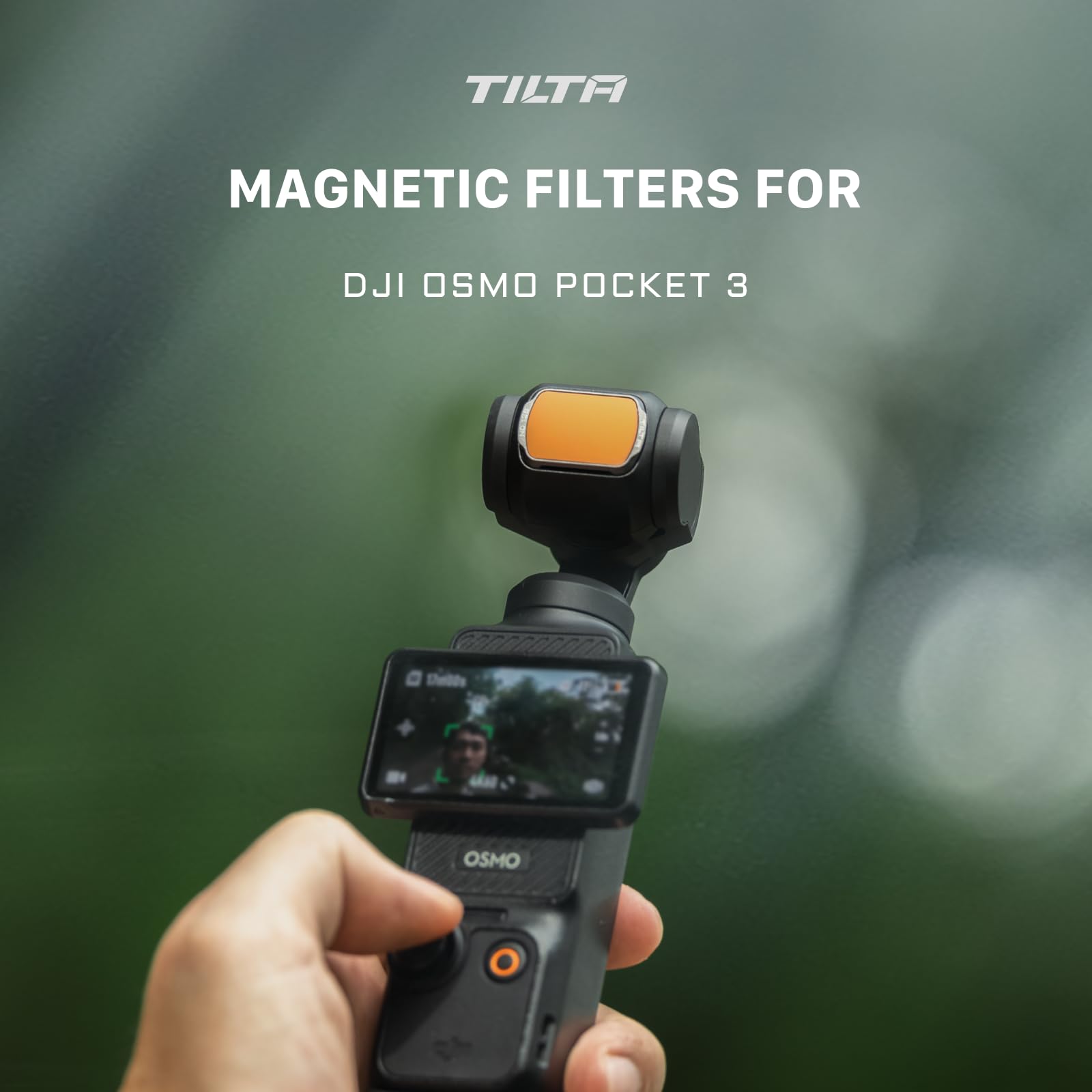 Tilta Pocket 4 Filtro Variable ND2-32, Filtro Magnético VND de 5 Pasos Compatible con dji Osmo Pocket 3 Pocket 4, Cristal Óptico Ultrafino con Revestimiento Multiuso TF-OP3-VND