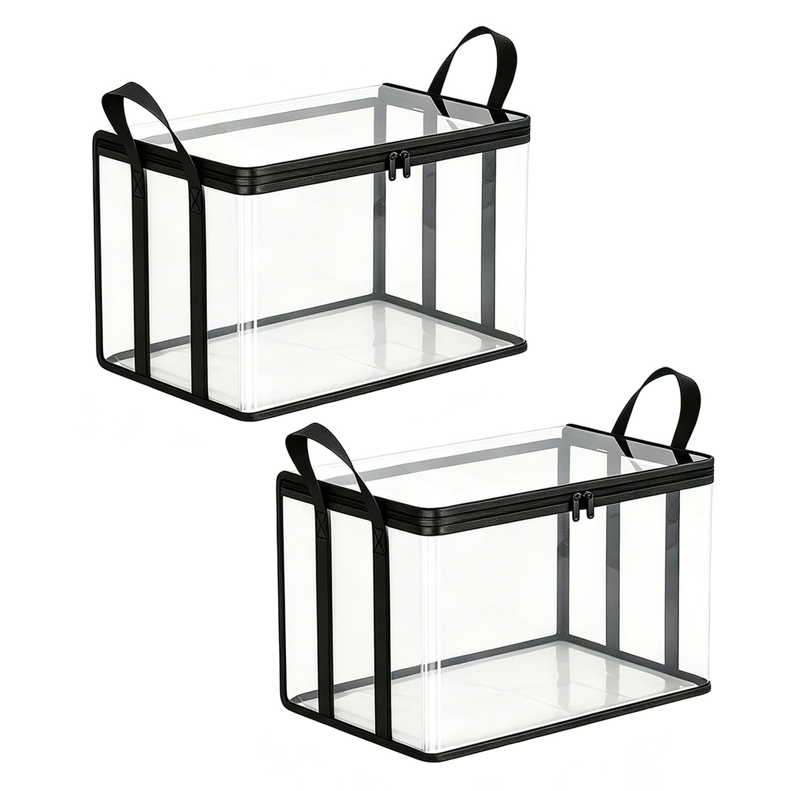 YWLUUOO Sturdy Oversized PVC Storage Bin Bedroom Storage Organizers Clothing Container for Seasonal Clothing and Household Items Thick Plastics Boxes