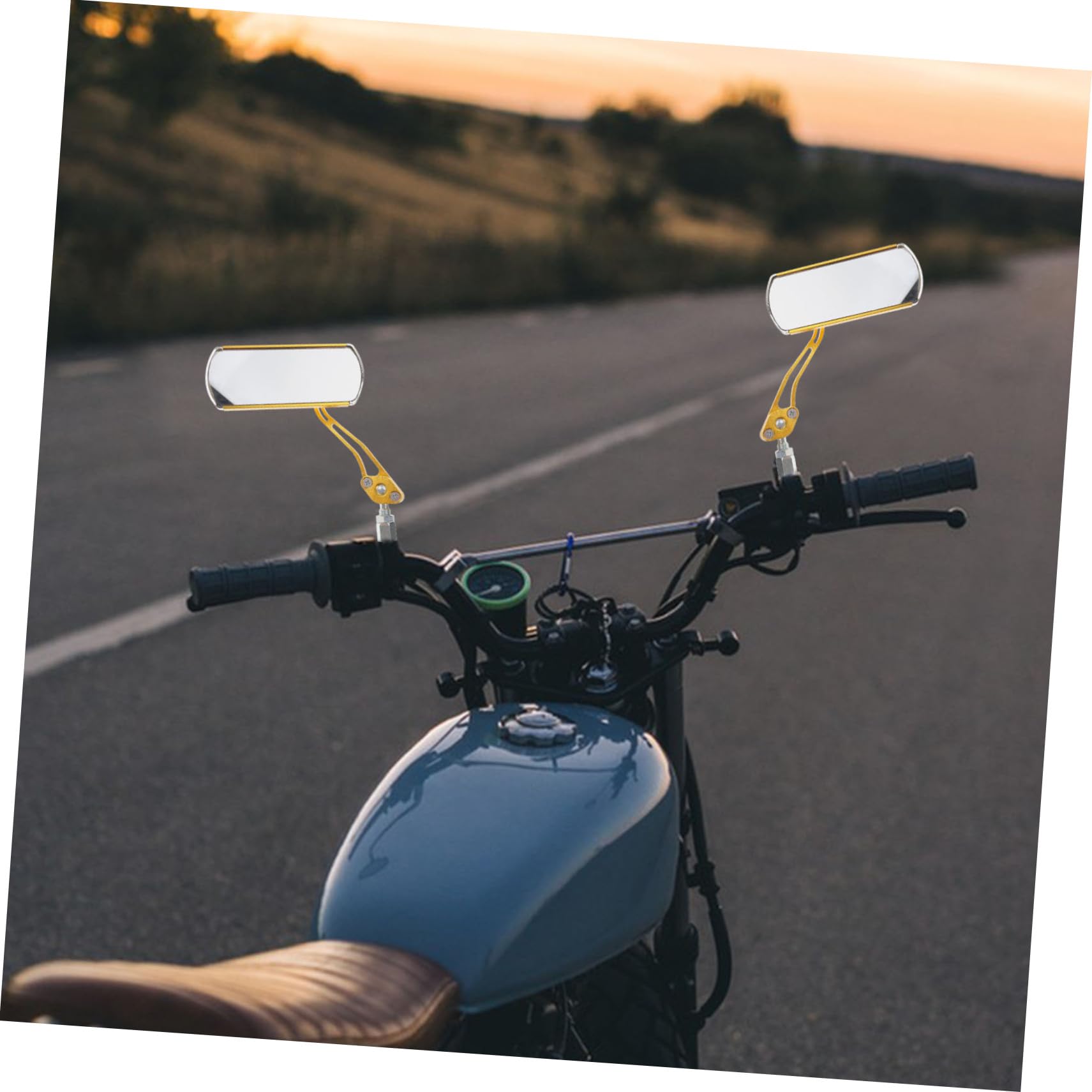 2stücke Langlebige Rückspiegel Für Fahrräder Scooter Und Motorräder Verstellbare Schlagfeste Fahrradspiegel Mit Großem Sichtfeld Für Mehr Im Straßenverkehr