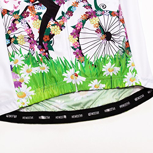 Women's Cycling Jersey Bike Shirts Short Sleeve Ladies Bicycle Clothing Mtb Cycle Jacket Girl Riding Bicycle Green Size M #TOP5