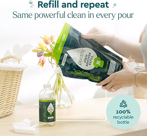 Miniatura 5 de Puracy Quitamanchas, limpiador natural para manchas de viaje y ropa, esenciales para bebés, manchas de niños, limpiador de aceite y manchas