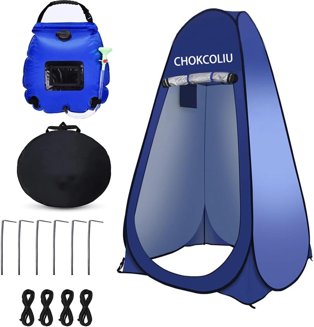 Camping Shower Tent Privacy Tent - Upgrade Shower Bag Pop Up Changing Toilet Portable Sun Shelters Dressing Room Instant Outdoor for Camping Hiking Beach Picnic Fishing with Carrying Bag (Green)