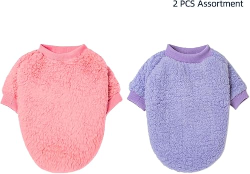 Miniatura 7 de Suéteres para perros, ropa para perros pequeños, machos o hembras, abrigo de cachorro, sudaderas suaves, cálidas y esponjosas para invierno (gris,