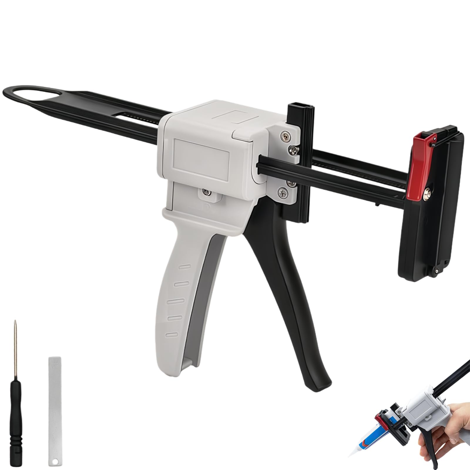 Toothpaste Tube Glue Gun, 704 Universal Manual Extruder Tube Squeezer, Silicone Glue Dispenser Machine, Extruder for Toothpaste Cream Adhesive