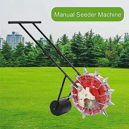 SOFEDY Semeadora de jardim de precisão de metal, semeadora manual para jardim, semeadora de fileira,