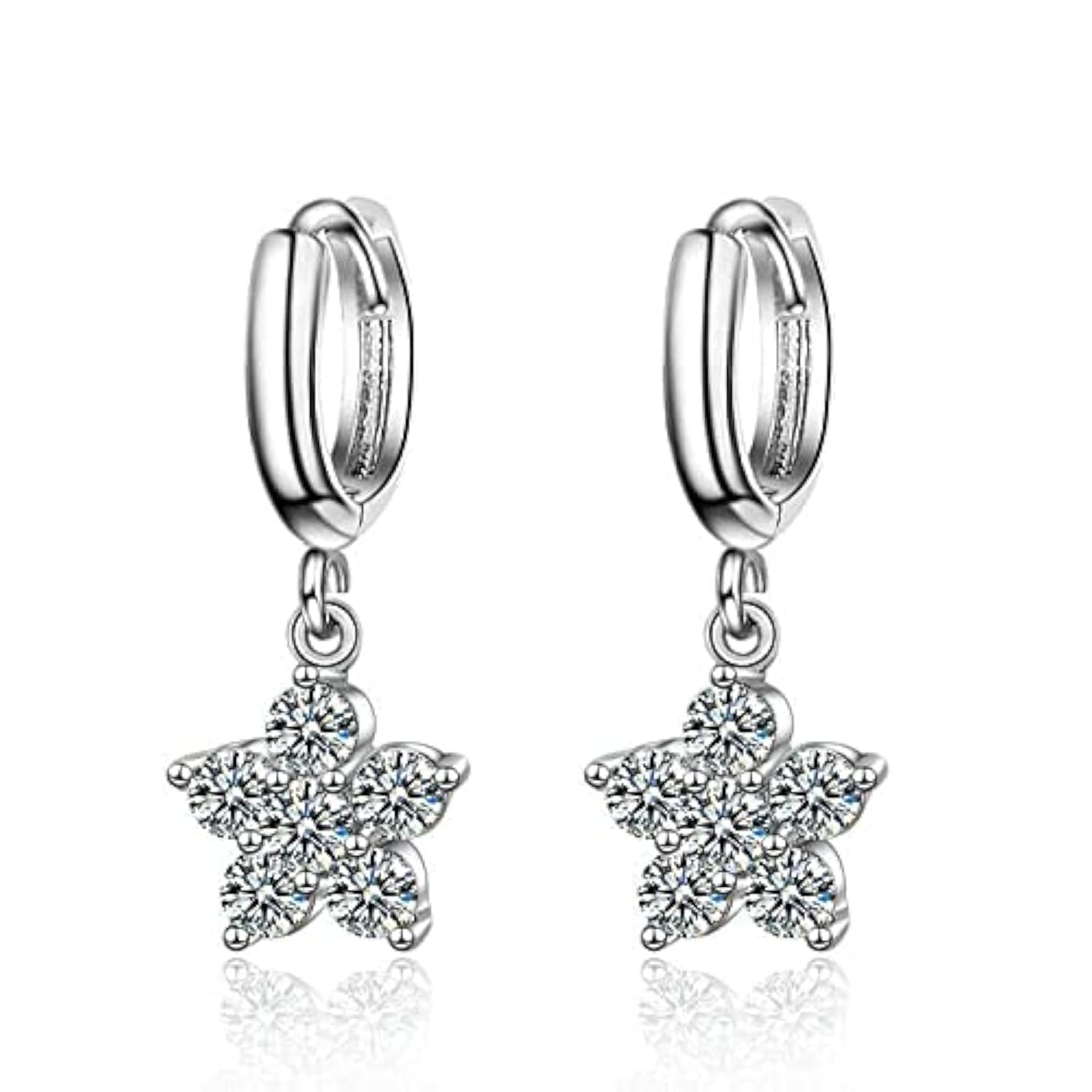 See full amazon price history chart for Bling Queen Womens Silver Plated Star Dangled Zirconia Hoop Earrings, Silver Dangle Earrings For Women Sparkly, Star Dangle Drop Stud Earrings, Zircon Studded Star Dangled Earring(Silver) Bling Queen Womens Silver Plated Star Dangled Zirconia Hoop Earrings, Silver Dangle Earrings For Women Sparkly, Star Dangle Drop Stud Earrings, Zircon Studded Star Dangled Earring(Silver) (B09LSDG3L2) Amazon Price History, Amazon Price Tracker