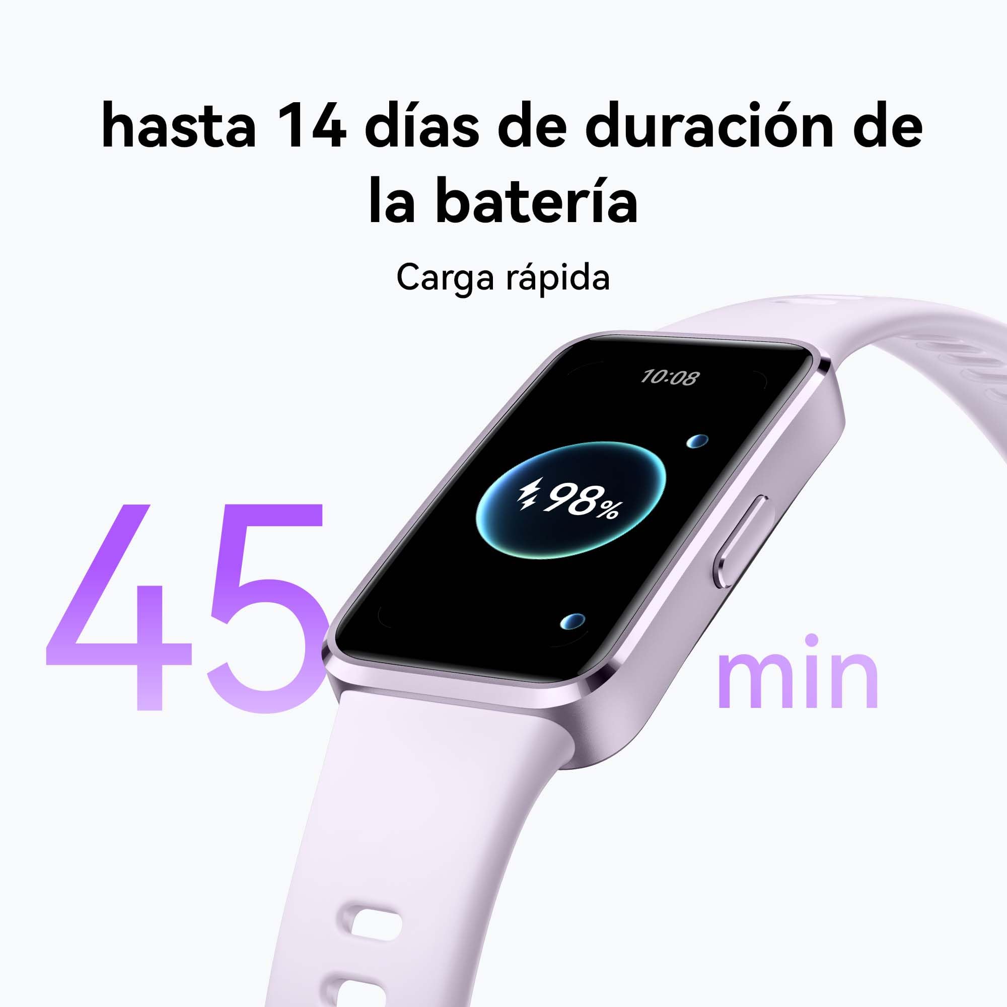 HUAWEI Band 10 Smartwatch, Monitorización de Actividad Física con IA, Análisis del Sueño a Nivel Profesional, VFC Promedio y Datos sobre el Sueño, iOS y Android, 14 Días de Autonomía, Negro