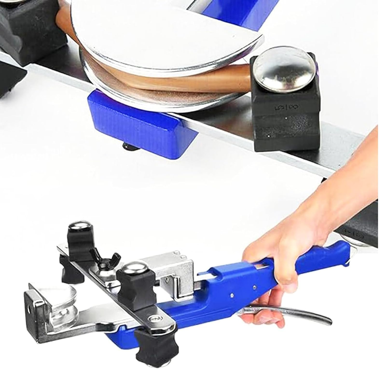 Piegatubi Manuale per Tubi in Rame, Kit Piegatubi a Cricchetto, 90° Avanti/Indietro per 3/8'' a 7/8'', Utensile per Sbavare Taglierina, per HVAC, Riparazione Idraulica dell'Aria Condizionata