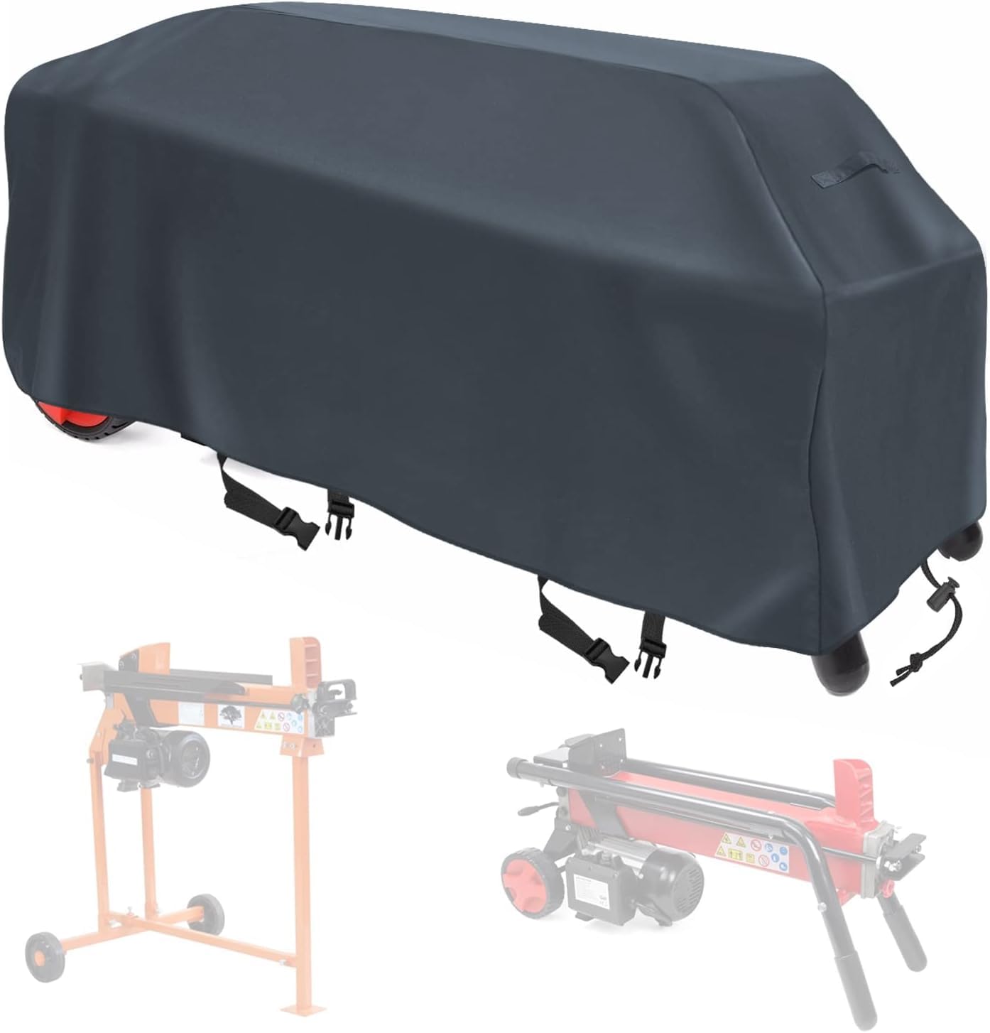 Log Splitter Cover Waterproof Heavy Duty 55L×16W×19H in Suitable for 5 to7 ton Position Log Splitter All Weather-Grey