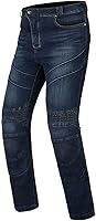 Vista 8 de ILM Pantalones de Motocicleta Dirt Bike para Hombres CE Blindados Equipo de Conducción de Motocross Jeans Motocicleta Aventura Touring Pantalón Azul