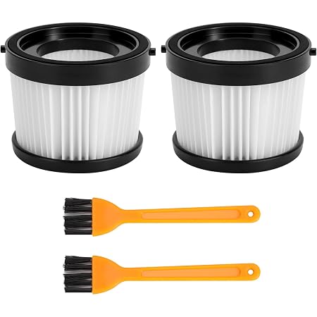 2Pcs HEPA Replacement Filter For DEWALT DCV501HB 20V Cordless Handheld Vacuum With Black Gasket Part Dcv5011h P 18620117
