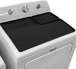 Alfombrilla de secado para secadora, con filtro de pelusa, cubierta para secadora de , 66 x 46 cm, de silicona antideslizante, para fregaderos