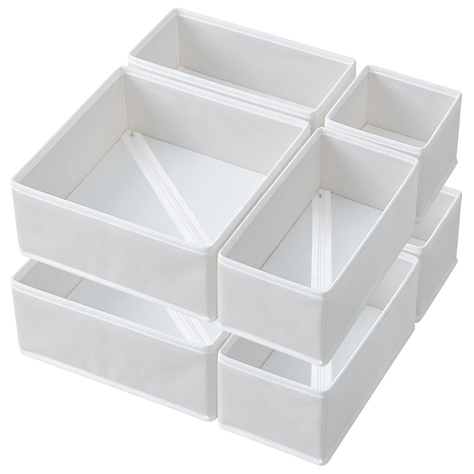 Niviy Drawer Organiser Set of 8, Foldable Fabric Storage Boxes — image 1