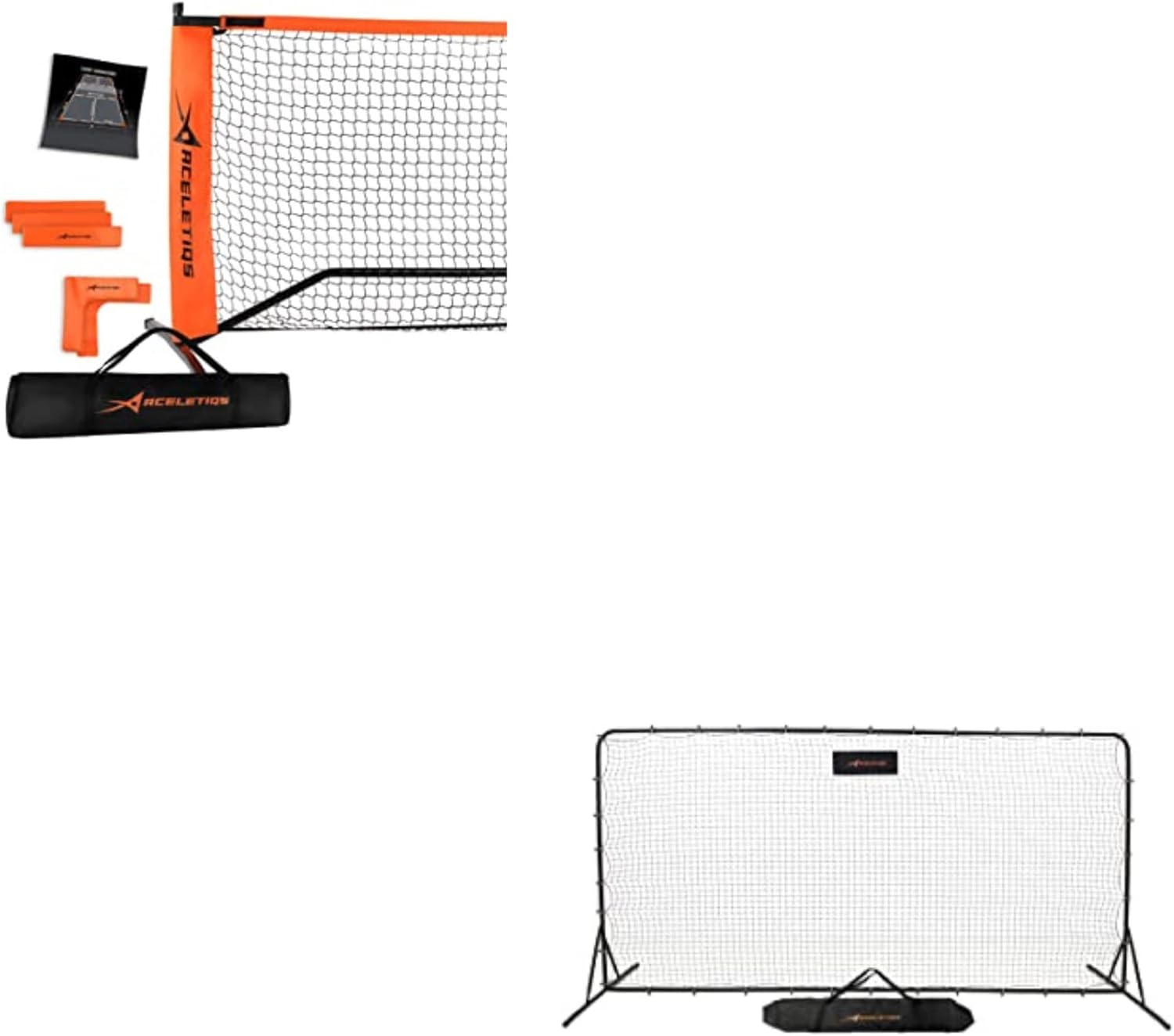 ACELETIQS Portable Pickleball Net System for Indoor and
