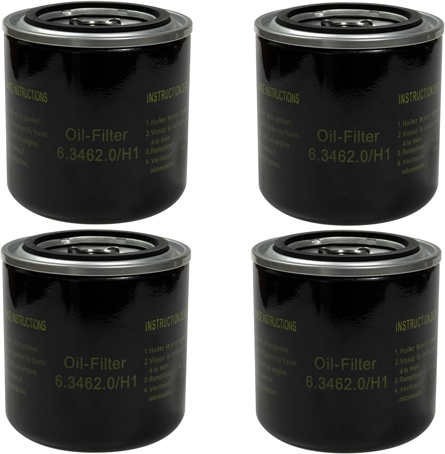 4 PCS 6.3462.0 Oil Filter Compatible with Screw Air Compressor, Replacement Parts 6.3462.0H1 6.3462.1 6.3462.1A1
