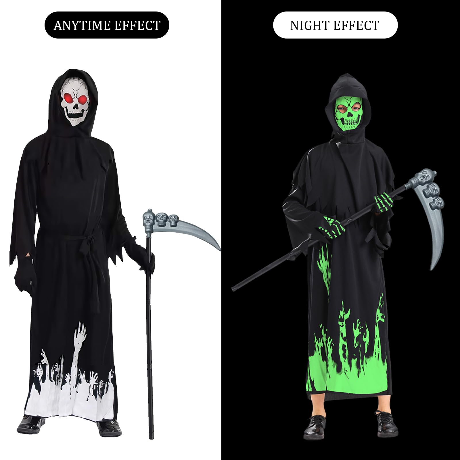 Halloween Grim Reaper Costume Set - Image 4