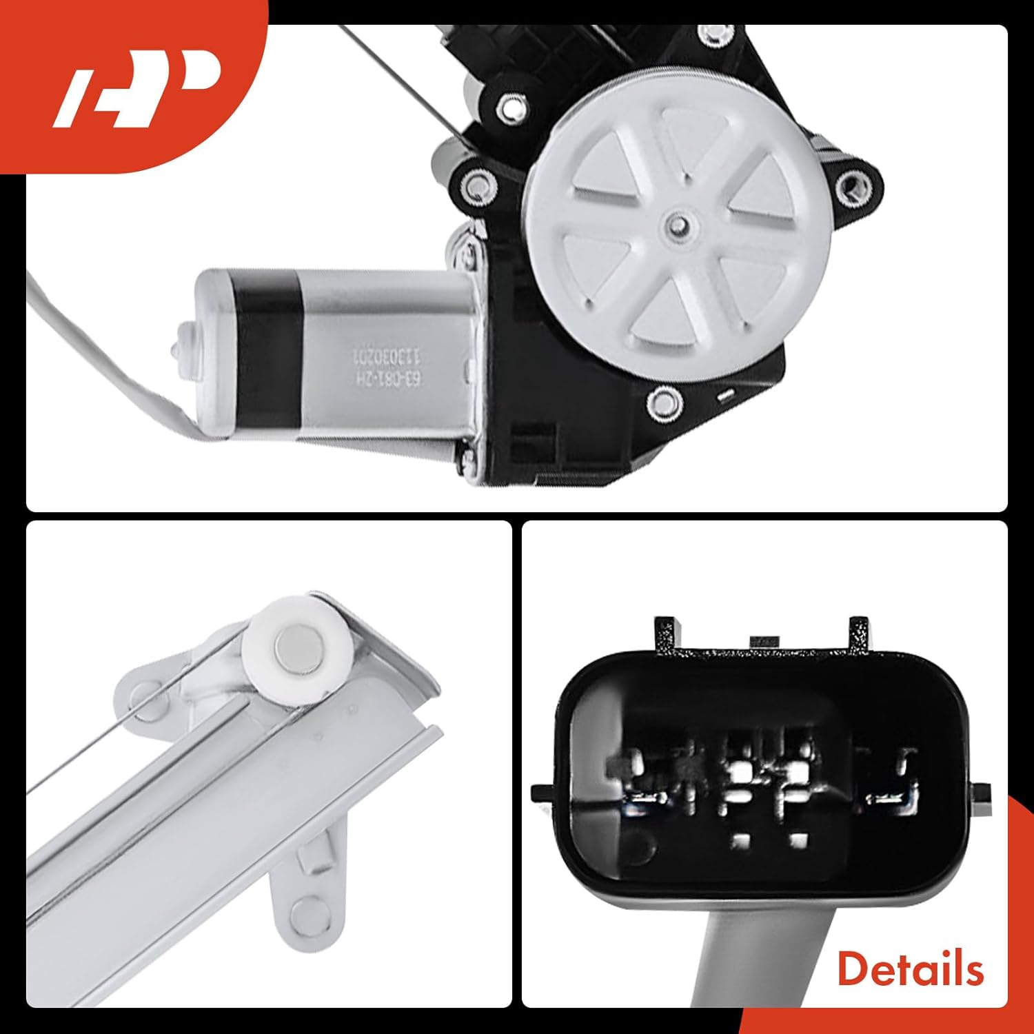 A-Premium Power Window Regulator with Motor Rear Driver Side Compatible with Honda CR-V CRV 2017 2018 2019 2020 2021 2022