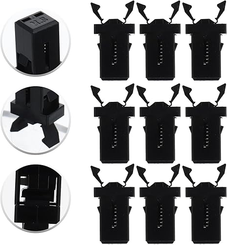 Miniatura 4 de Piezas de prensa de cesta, 50 unidades, cerradura de tapa de bote de basura, autobloqueo, repuesto de captura de basura