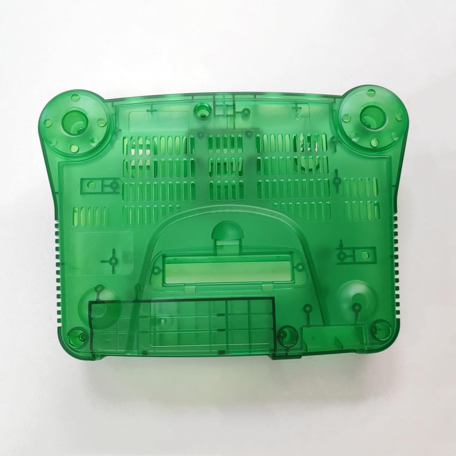 Hzxkqmil Coque de rechange complète pour console de jeux vidéo rétro N64 | Coque translucide accessoires de réparation avec tournevis pour console de jeu N64 Cyan transparent