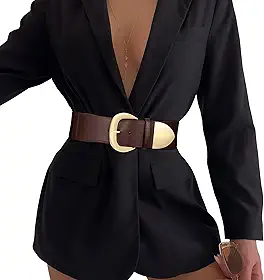 Cinto feminino largo elástico para vestidos, cinto elástico grosso para moda