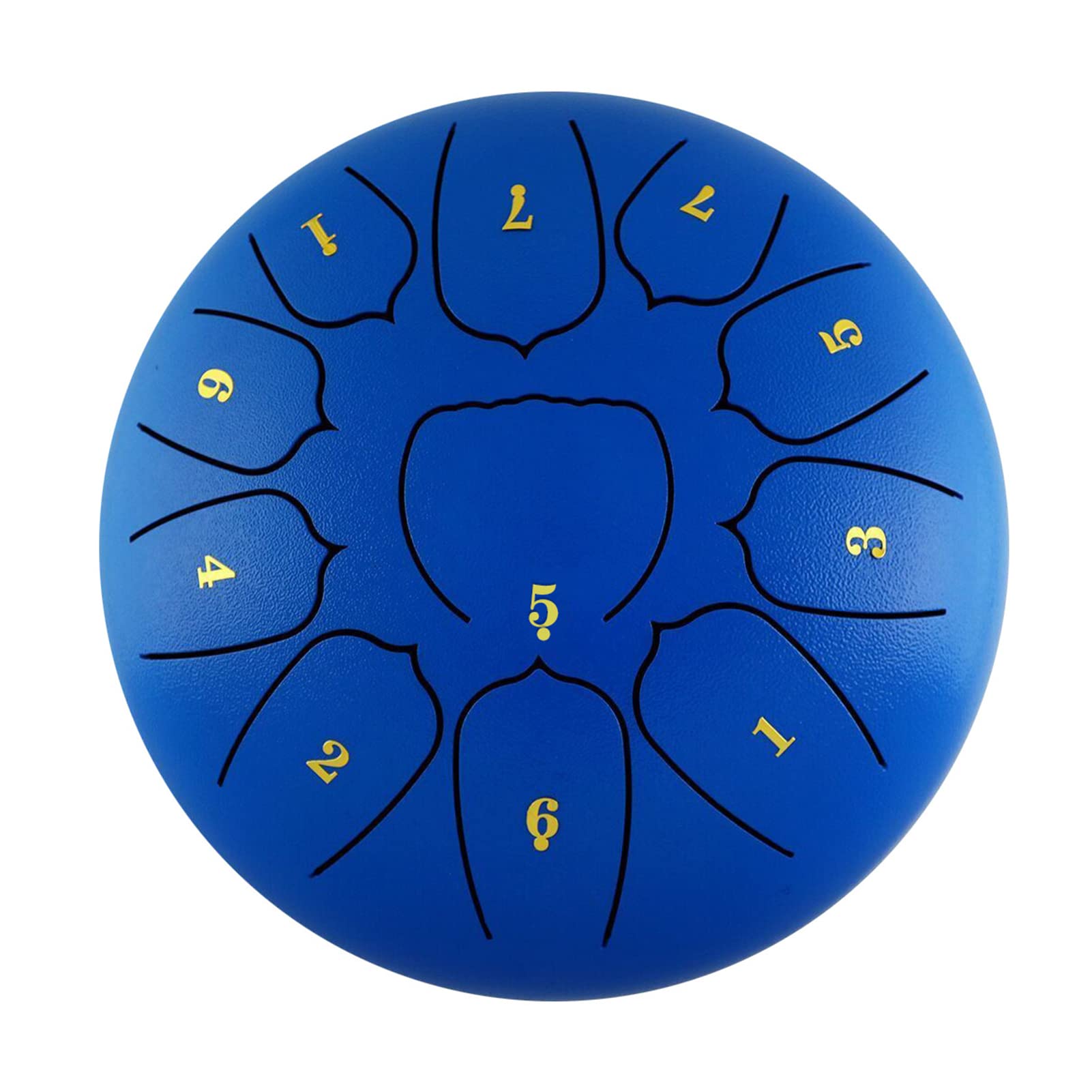 Tamburo per lingua in acciaio da 15,2 cm, 11 note, tamburo a mano con bacchette, plettri per dita, per meditazione e yoga